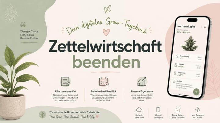 Digitales Grow-Tagebuch mit der GrowCloud